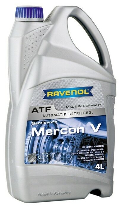 Масло Трансмиссионное Ravenol Atf Mercon V 4 Л 4014835732995 Ravenol арт. 4014835732995