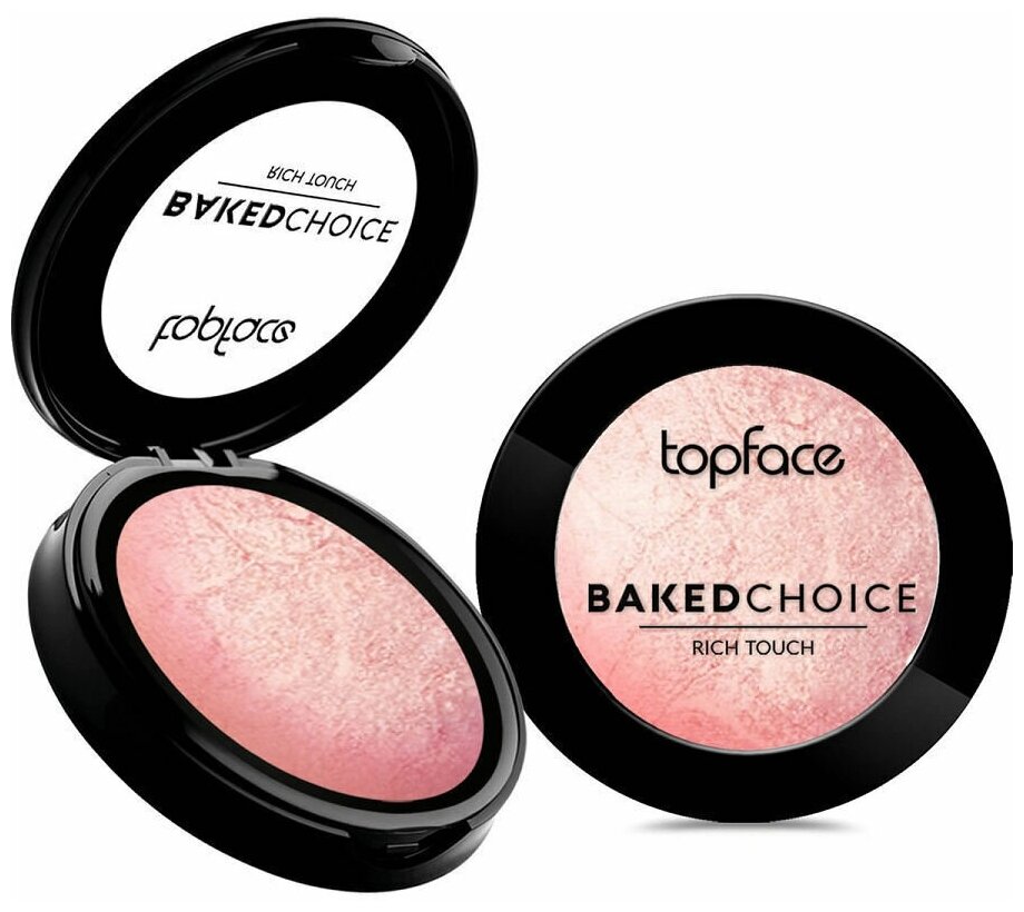 Topface Хайлайтер для лица запеченный Baked Choice Rich Touch Highlighter №103 Cotton Candy PT702