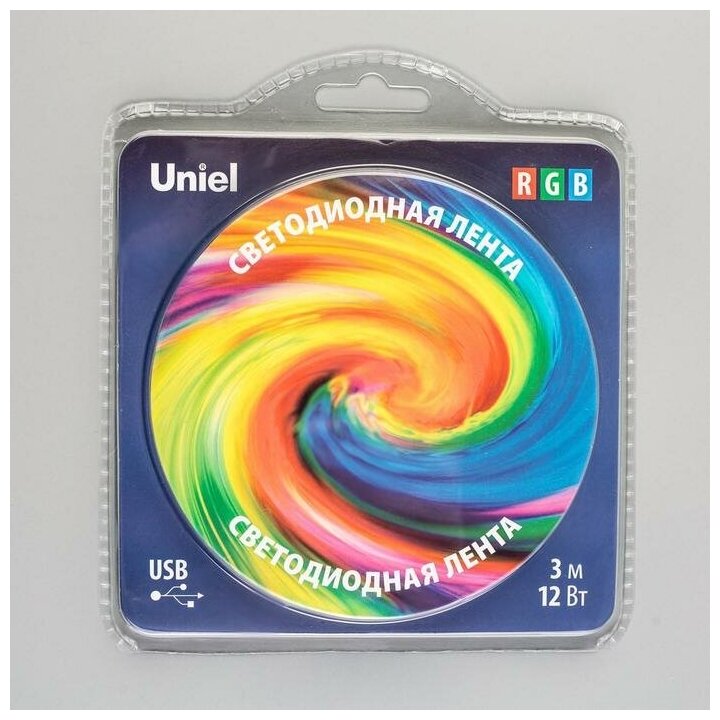 Cветодиодная лента Uniel с пультом ДУ 3 м, IP20, SMD5050, 30 LED-м, 5 В, RGB - фотография № 15