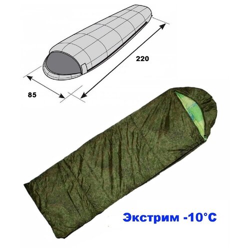 Спальный мешок Борей -10 камуфляж (пиксель)