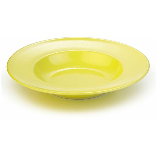Глубокая тарелка ROSSI из керамики для пасты 28 см / Керамическая посуда для сервировки / Цветная тарелка / Ручная работа