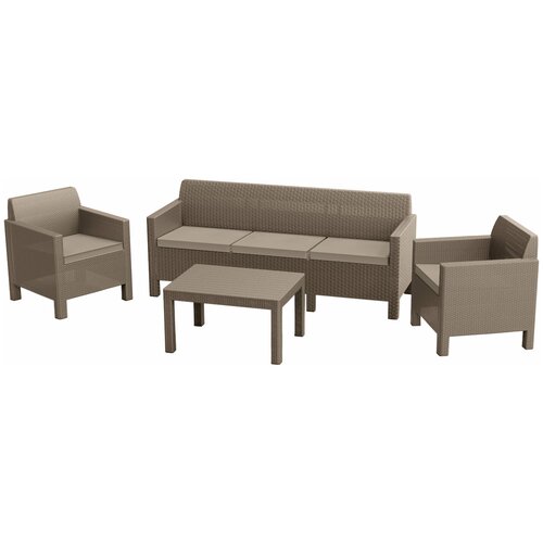Комплект мебели Orlando Set with 3 seat sofa (капучино) комплект мебели wiilla triple sofa table коричневый