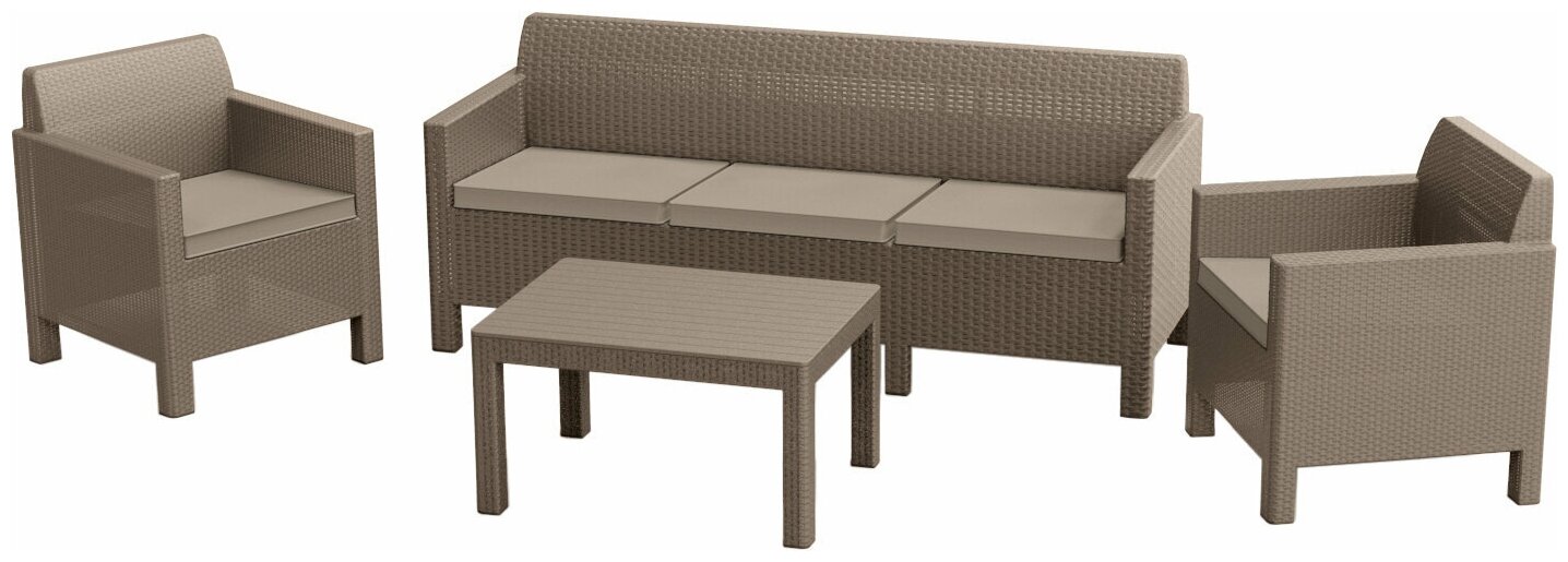 Комплект мебели Orlando Set with 3 seat sofa (капучино)