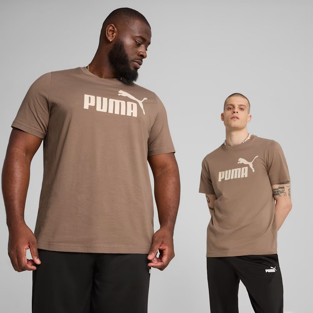 Футболка PUMA ESS No. 1 Logo, размер XS, коричневый — фото 1