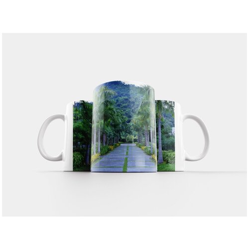 фото Кружка "пальмовая дорога, набережная пикодеро, проспект" 320 мл lotsprints