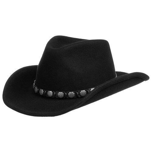 Шляпа STETSON, размер 57, черный шляпа stetson размер 57 черный