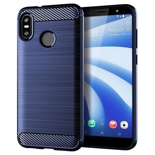 фото Чехол для htc u12 life цвет blue (синий), серия carbon от caseport