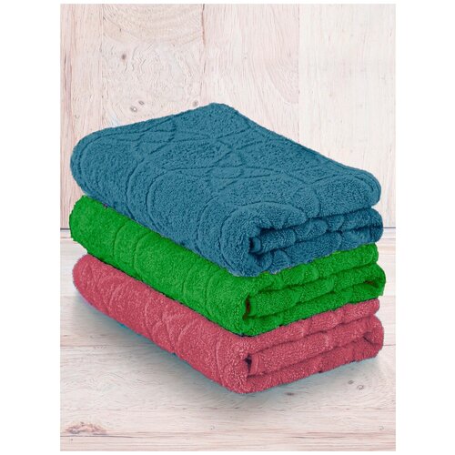 фото Набор махровых полотенец yasmin 3шт(50*100) туркмения