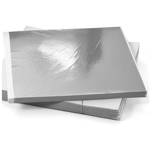 Поталь серебро 25 листов 14x14 см