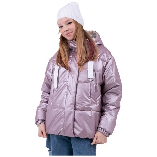 Куртка для девочки Orby. цвет розовый перламутр. размер 134-140