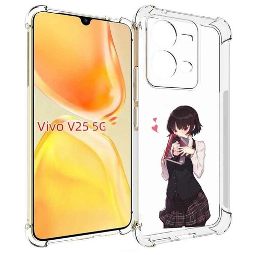 Чехол MyPads Persona 5 - Makoto Niijima для Vivo V25 5G / V25e задняя-панель-накладка-бампер