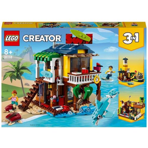 конструктор lego creator 31118 пляжный домик серферов 564 дет Конструктор LEGO Creator 31118 Пляжный домик серферов, 564 дет.