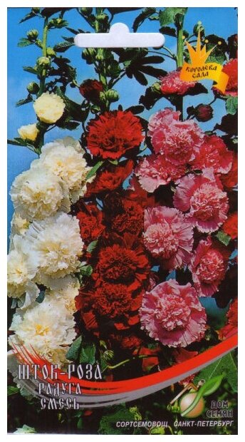 Шток-роза многолетняя Радуга, 17 семян