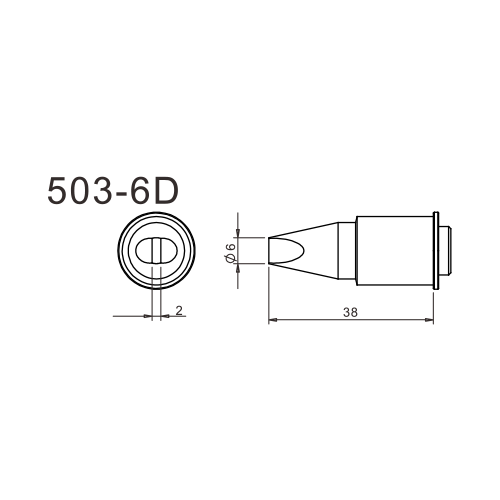 Жало для паяльника Quick 503-6D