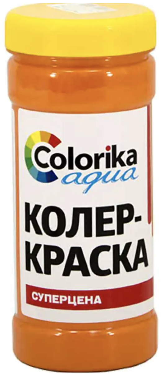 Колеровочная краска Colorika Aqua Колер-краска на водной основе, красно-коричневый, 0.5 кг