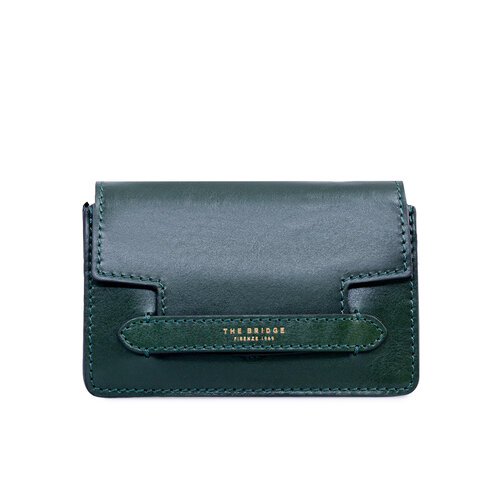Сумка кросс-боди The Bridge, фактура гладкая, темно-зеленый