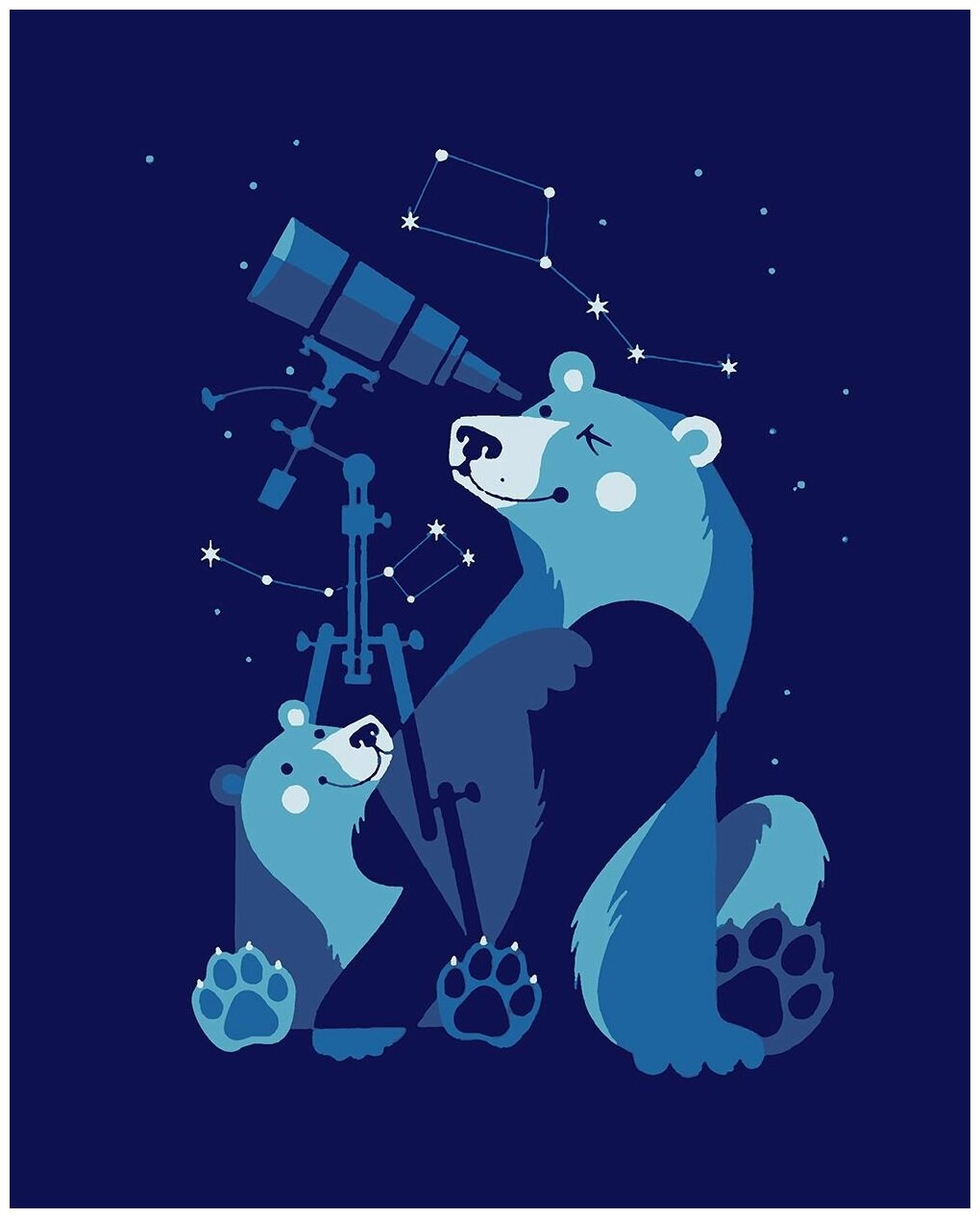 Картина по номерам Созвездие медведя 50 х 60 см