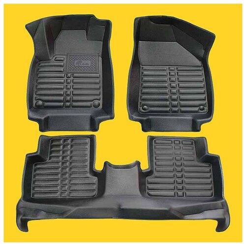 фото 5d коврики в салон jeep cherokee v, 2018+. большие бортики и площадь. laji