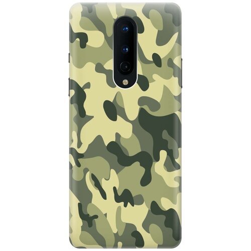фото Ультратонкий силиконовый чехол-накладка для oneplus 8 с принтом "хаки" gosso