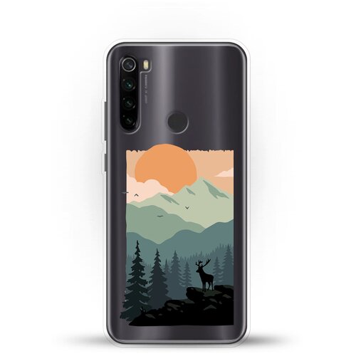 фото Силиконовый чехол горы и лес на xiaomi redmi note 8t andy & paul