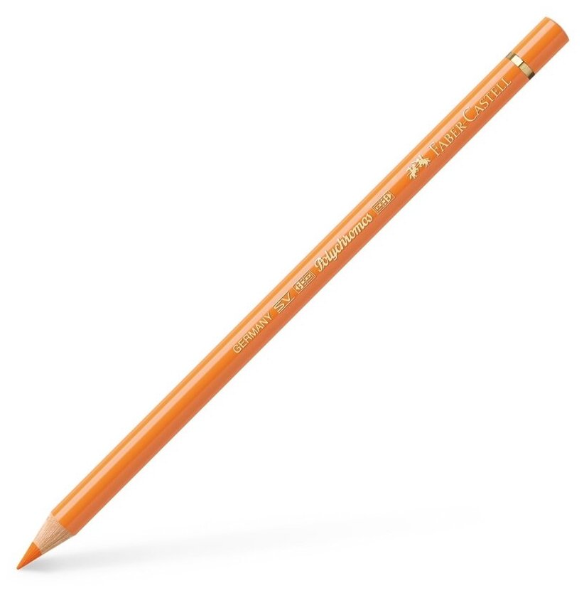 Карандаш художественный Faber-Castell "Polychromos", цвет 111 кадмиевый оранжевый