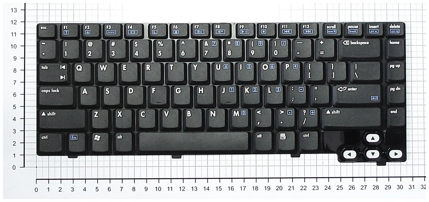 Клавиатура для ноутбука HP Pavilion DV1045LA черная