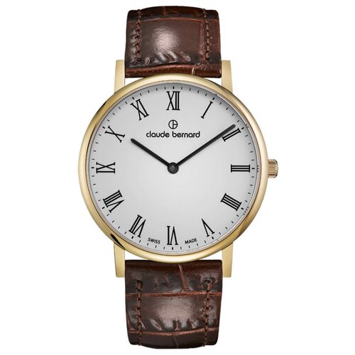 Наручные часы Claude Bernard Наручные часы Claude Bernard 20219 37J BR, белый, золотой