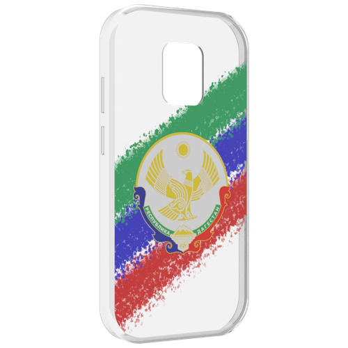 Чехол MyPads герб флаг Дагестана для UleFone Power Armor 14 / 14 Pro задняя-панель-накладка-бампер