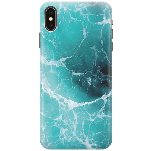 фото Gosso ультратонкий силиконовый чехол-накладка для apple iphone xs max с принтом "лазурный океан"