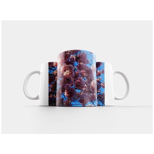 фото Кружка "вишня в цвету, цветок, нектарин" 320 мл lotsprints