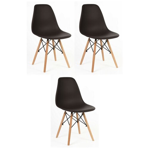 Стул EAMES DSW Горький шоколад (3 шт)