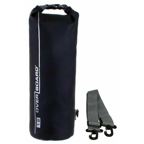 Гермомешок Overboard Dry Tube Bag Black 12 литров буй гермомешок towable dry bag