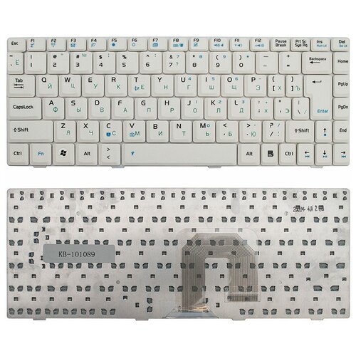 Клавиатура для ноутбука Asus U3 F9 F6 F6A F6E F6H F6S Series Г-образный Enter Белая без рамки PN K030462Q1 800₽