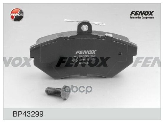 Колодки Тормозные Audi A4 1.6/1.8/1.9d 95>00/Volkswagen Passat 97>00 Передние FENOX арт. BP43299