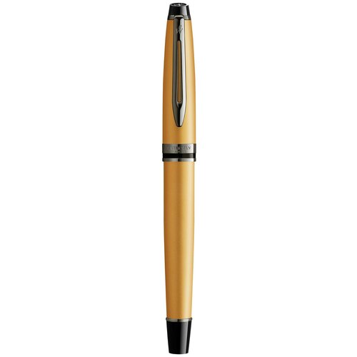 Ручка Waterman Expert DeLuxe Metallic Gold RT F, 2119259, роллер, черные чернила, подарочная коробка ручка роллер waterman expert deluxe metallic gold rt 2119259