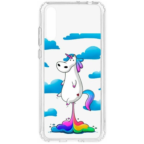 фото Чехол на y8p / honor 30i / huawei p smart s 2020 kruche print flying unicorn / чехол для huawei / чехол с рисунком / чехол с принтом / чехол для хонор / чехол для хуавей / бампер на хуавей / чехол накладка для хонор / противоударная накладка для honor huawei / защита для honor / защита на huawei / cиликоновый чехол для huawei honor / пластиковый чехол на huawei / защитный чехол для honor / чехольчик / защита телефона / ударопрочный чехол кruче,kruche