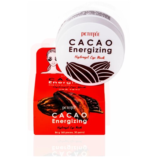 Тонизирующие гидрогелевые патчи с какао Petitfee Cacao Energizing Hydrogel Eye Patch