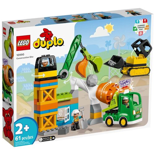 lego duplo town construction site 10990 набор строительных игрушек lego Конструктор LEGO DUPLO 10990 Строительная площадка, 61 дет.