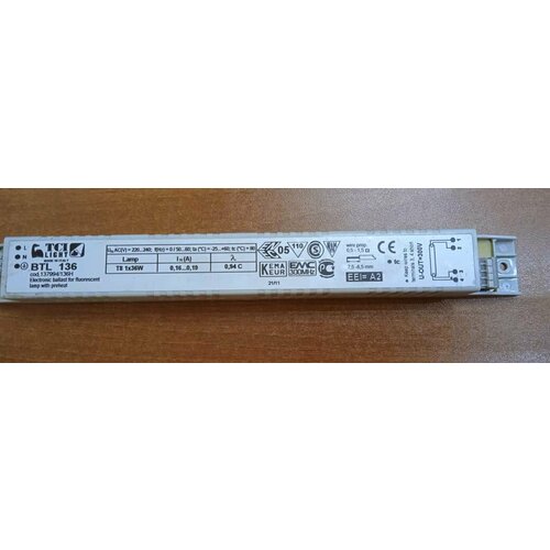 Электронный балласт 1х36Вт T8 G13 230В электронный балласт electronic ballast t8 2x36w