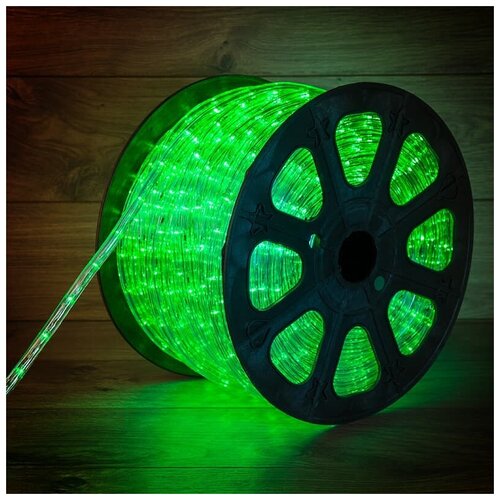 Дюралайт LED, постоянное свечение (2W) - зеленый, 30 LED м, бухта 100м, 100м