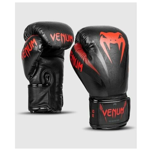 Боксерские перчатки VENUM IMPACT - черный/красный - Venum - Черный - 10 oz