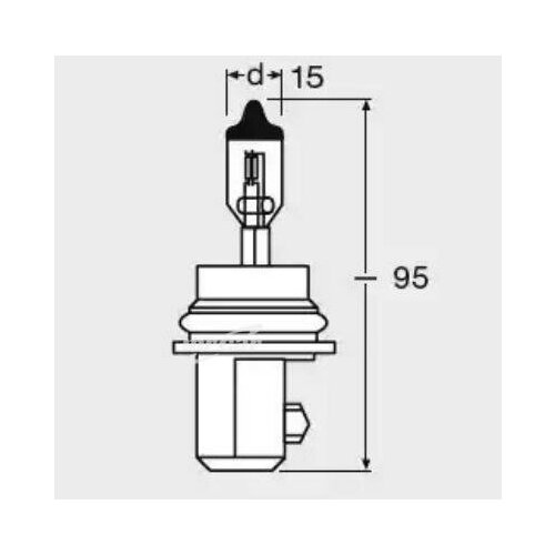 фото Osram 9007 лампа галогеновая головного света hb5 px29t original 12v 65/55w картон 1 шт