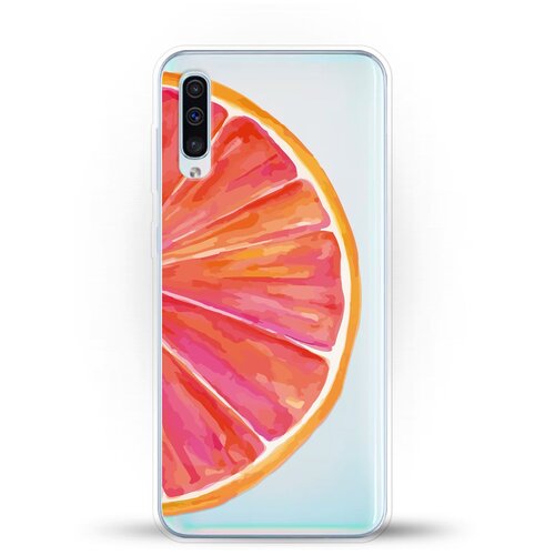 Силиконовый чехол Грейпфрут на Samsung Galaxy A50 эко чехол flights travel на samsung galaxy a50 самсунг галакси а50