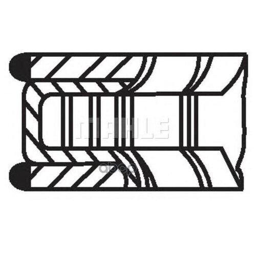 Комплект поршневых колец mahle knecht арт. 01223n0 - Mahle арт. 01223N0