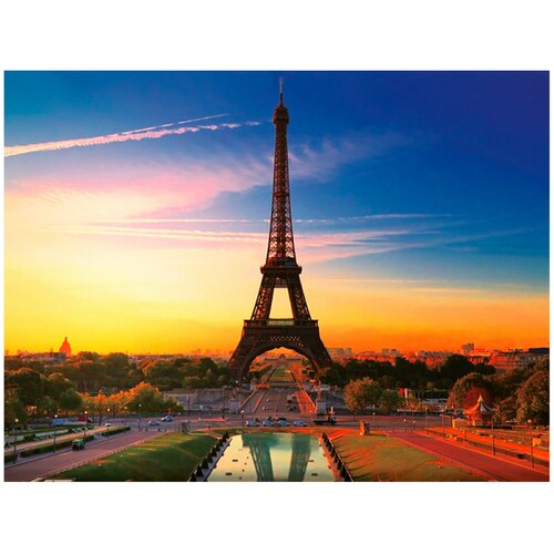 Купить Картина стразами, алмазная мозаика Остров сокровищ Париж, 30х40 см, без подрамника