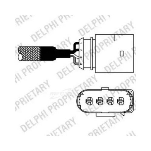 фото Delphi es1097812b1 лямбда-зонд vw golf iv