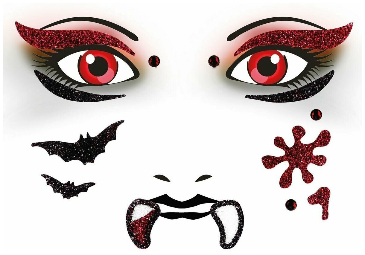 Наклейка на лицо HERMA Face Art Vampire
