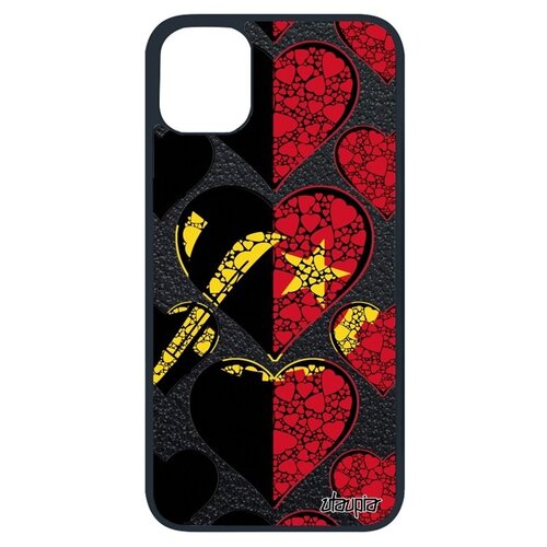 фото Новый чехол на мобильный // iphone 11 pro // "флаг анголы с сердцем" страна любовь, utaupia, цветной