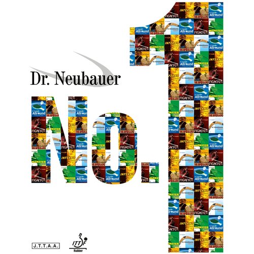 фото Накладка для настольного тенниса dr. neubauer number 1, red, 0.6