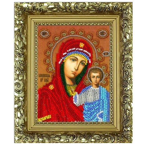 Набор вышивки бисером Казанская Богородица, 9,5x12,5 см, Вышиваем бисером